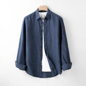 Koszula LINEN — naturalna, męska