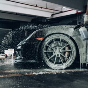 Ilustracja poglądowa motoryzacyjnego katalogu testowego — moto-detailing